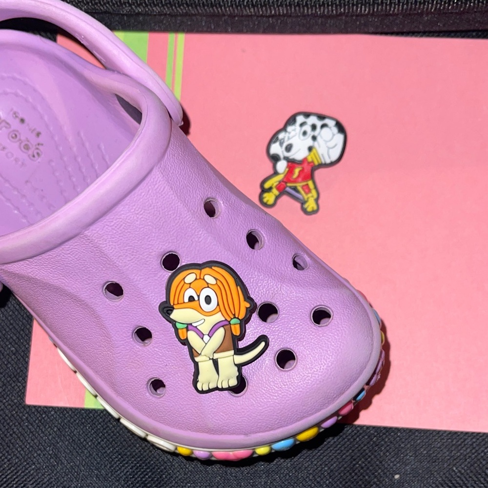 Bluey croc charms. Jibbitz.